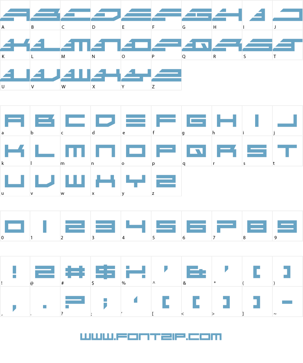 Go Faster Font Character